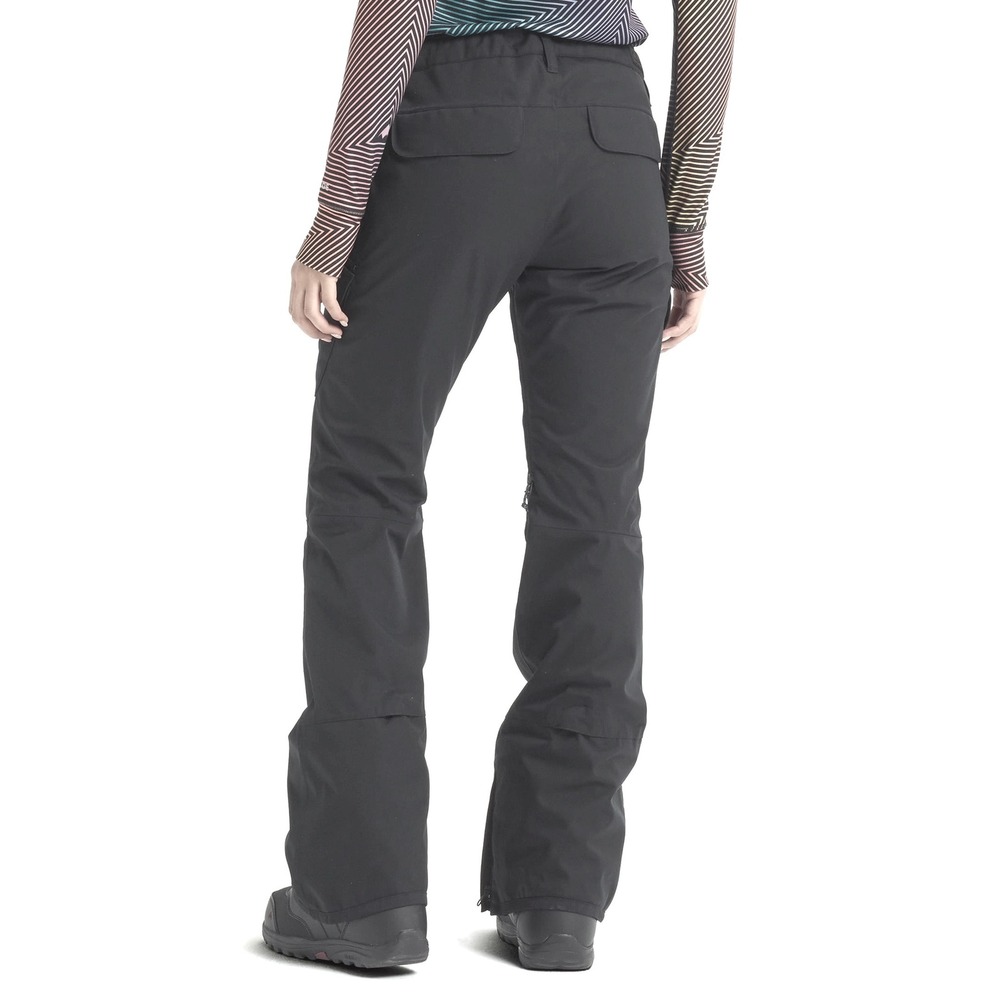 Burton Gloria Snowboard Pants Womens Small Short Gray Slim Fit Waterproof 177361